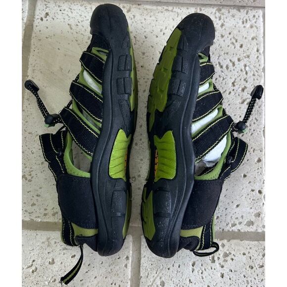 Keen NEWPORT H2 Youth Kids Black Lime Green Waterproof Sandals Size 5 - Picture 5 of 15